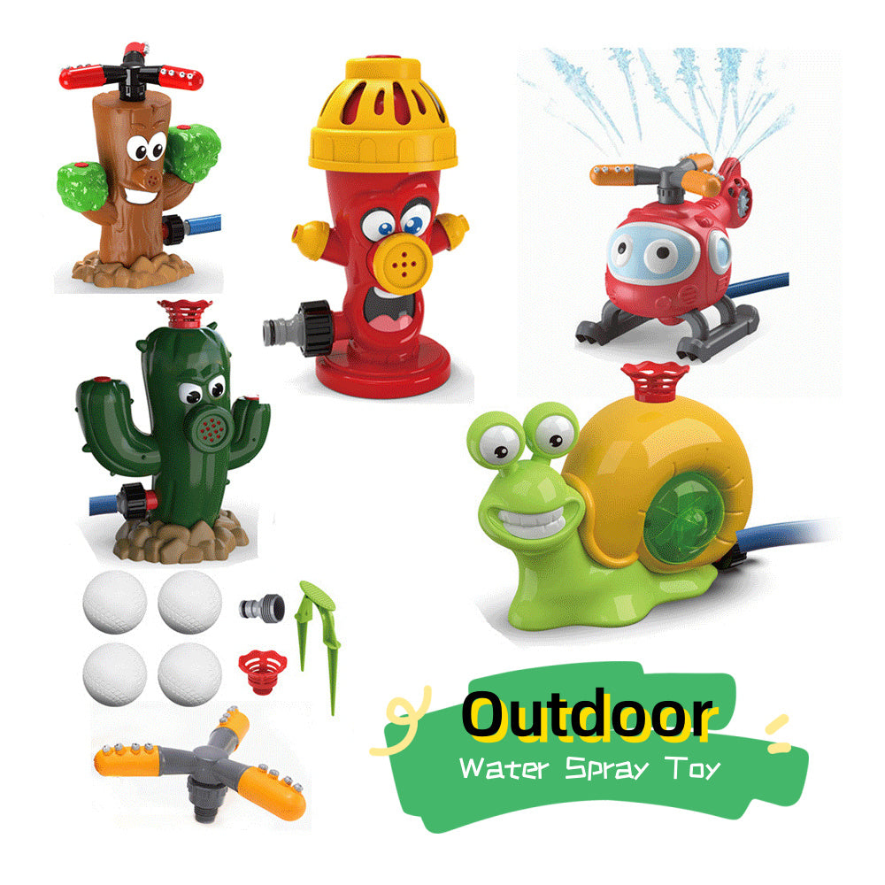 Kids Cartoon Outdoor Water Sprinkler Toy for Summer Fun