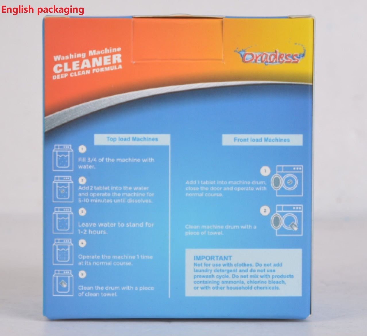 Deep Clean Washing Machine Tub Cleaner Tablets