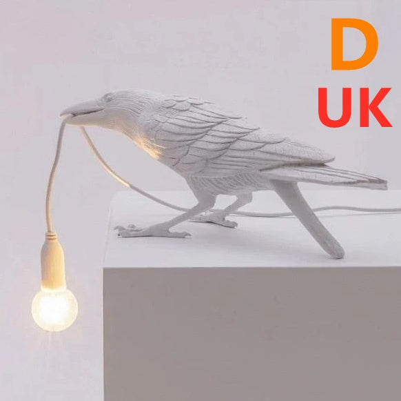 Decorative Bird Wall Lamp with Resin Design (30cm Modern Light)