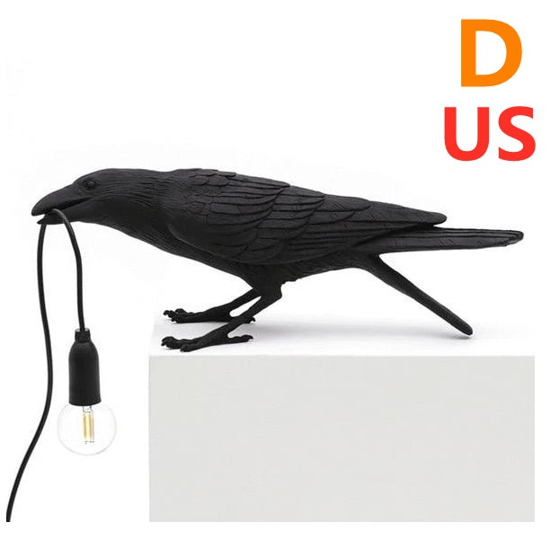 Decorative Bird Wall Lamp with Resin Design (30cm Modern Light)