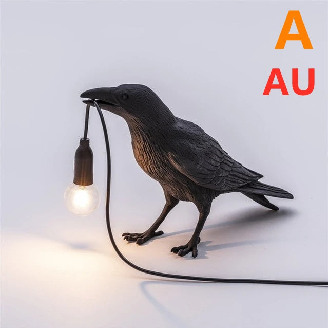 Decorative Bird Wall Lamp with Resin Design (30cm Modern Light)