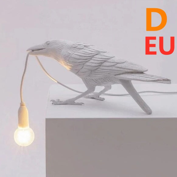 Decorative Bird Wall Lamp with Resin Design (30cm Modern Light)