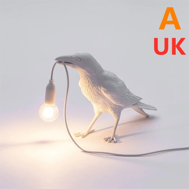 Decorative Bird Wall Lamp with Resin Design (30cm Modern Light)