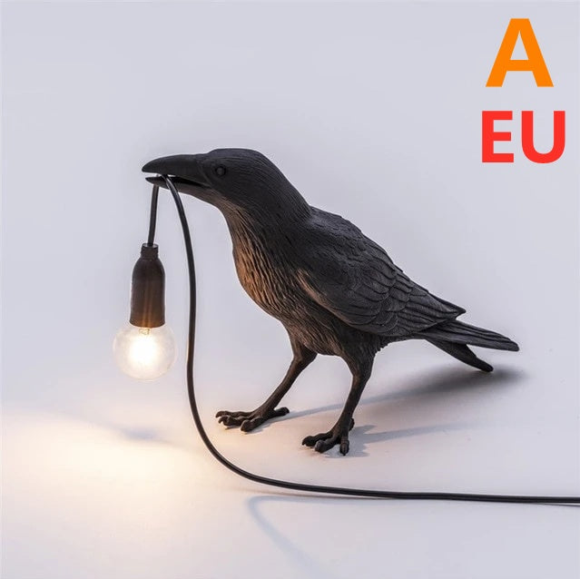 Decorative Bird Wall Lamp with Resin Design (30cm Modern Light)