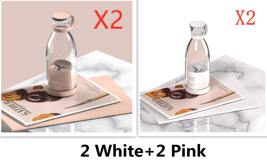 Portable Blender USB Rechargeable 350ML with 4 Stainless Steel Blades