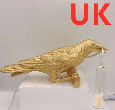 Decorative Bird Wall Lamp with Resin Design (30cm Modern Light)