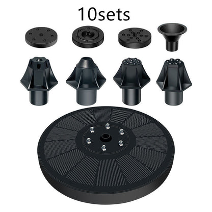 Solar Floating Fountain - Sun-Powered Garden & Birdbath Water Feature