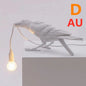 Decorative Bird Wall Lamp with Resin Design (30cm Modern Light)