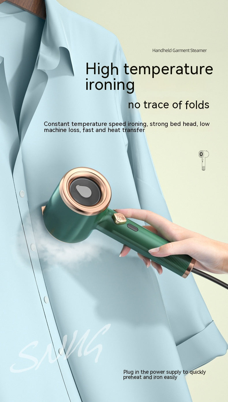 Mini Portable Garment Steamer - Handheld Fabric Iron for Travel