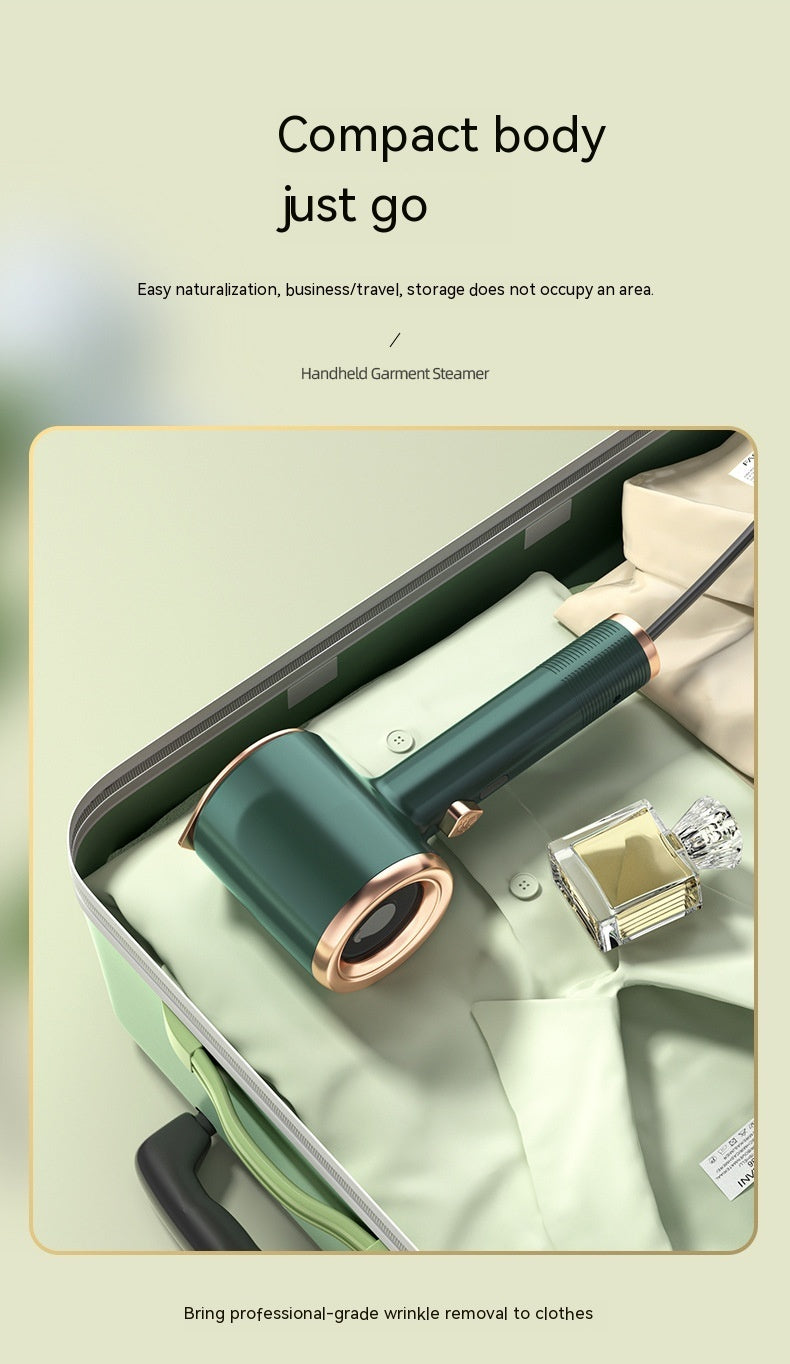 Mini Portable Garment Steamer - Handheld Fabric Iron for Travel