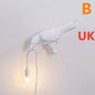Decorative Bird Wall Lamp with Resin Design (30cm Modern Light)